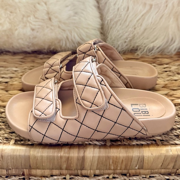 Bibi Lou Anthropologie Quilted Sandals - Picture 1 of 5